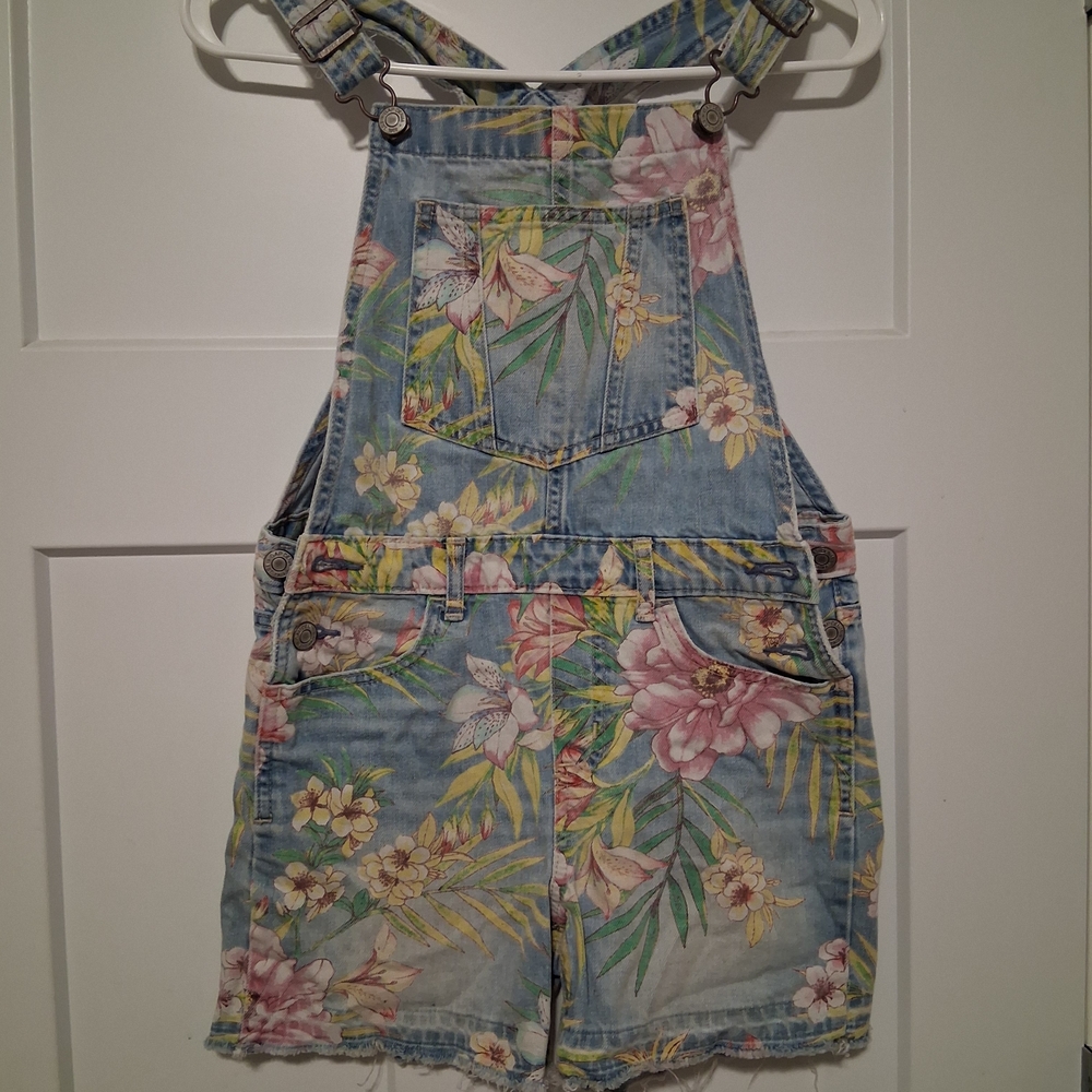 GAP Floral Blue Kids Overalls